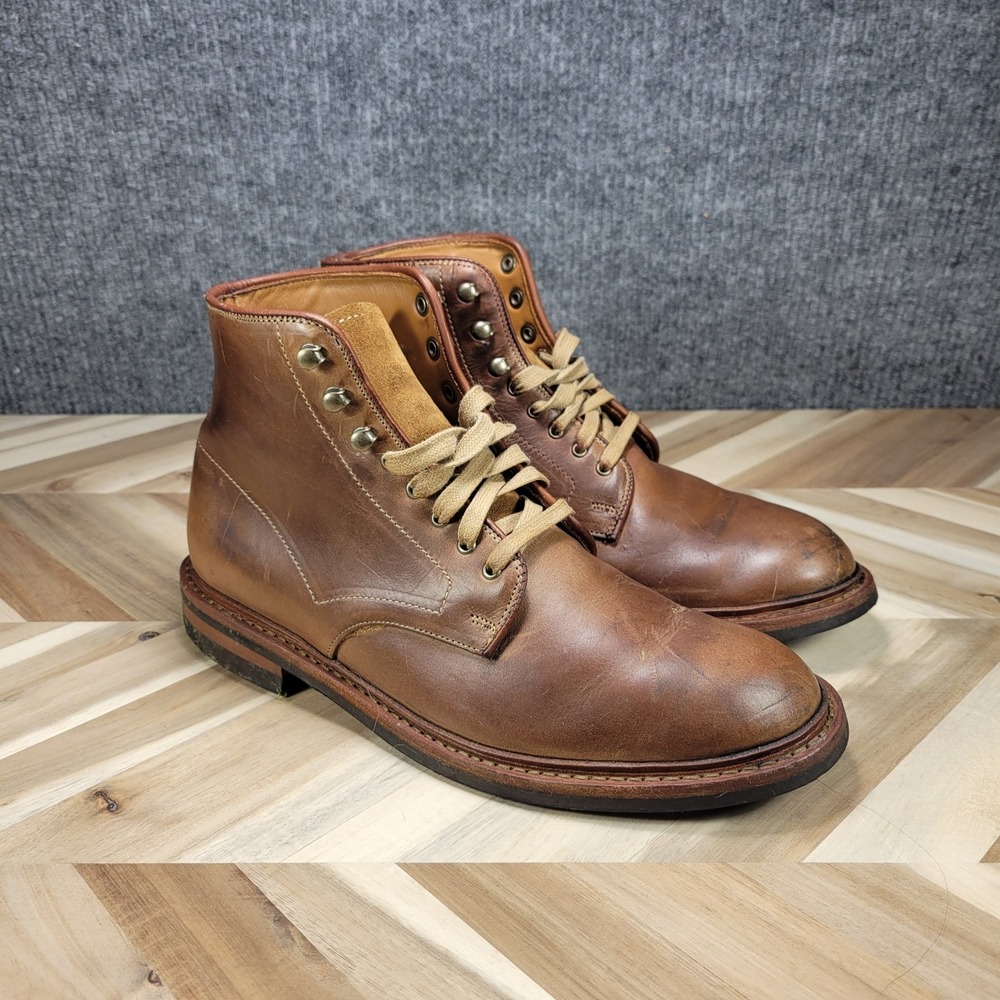 Allen Edmonds Higgins Mill Weatherproof Boots 8.5D Brown Leather Lace Up